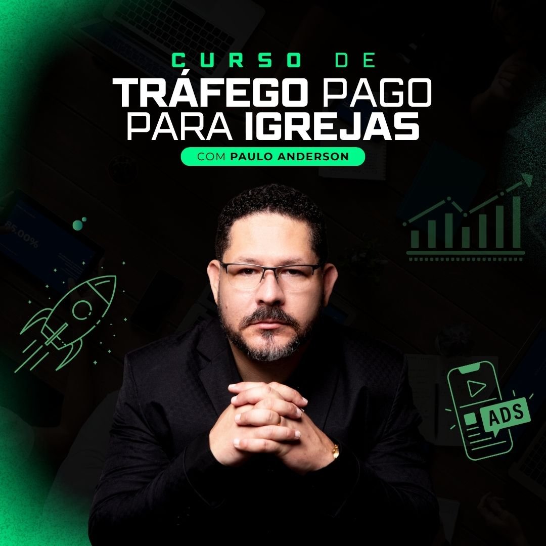 Capa: Curso de Tráfego Pago para Igrejas